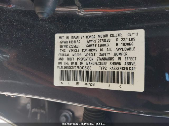 JH4KC1F37EC003330 Acura RLX