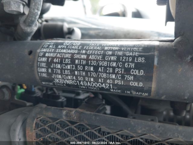 2009 KAWASAKI VN1700 JKBVNRC149A000421 Photo 9