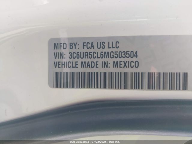3C6UR5CL6MG503504 RAM 2500 Tradesman  4x4 6'4 Box