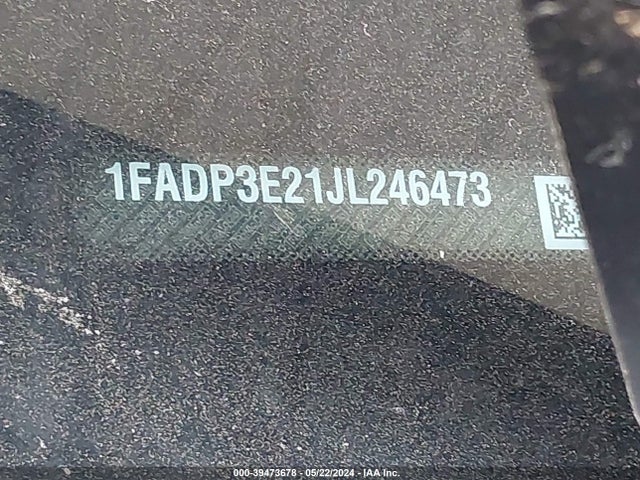 Ford FOCUS S 2018 1FADP3E21JL246473 Image 9