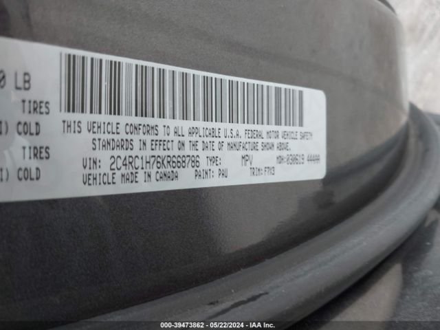 2019 CHRYSLER PACIFICA HYBRID 2C4RC1H76KR668786 Photo 8