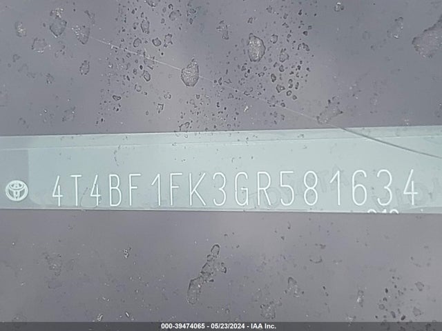 Toyota CAMRY LE 2016 4T4BF1FK3GR581634 Image 9