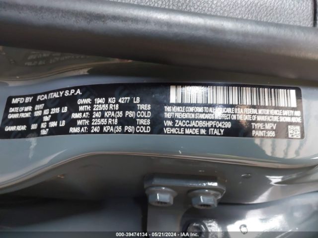 ZACCJADB5HPF04299 Jeep Renegade Limited Fwd