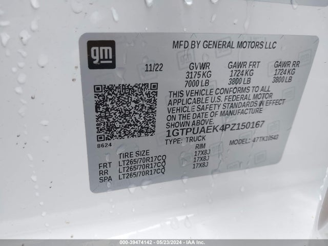 GMC Sierra 1500 Pro 2023 1GTPUAEK4PZ150167 Image 9