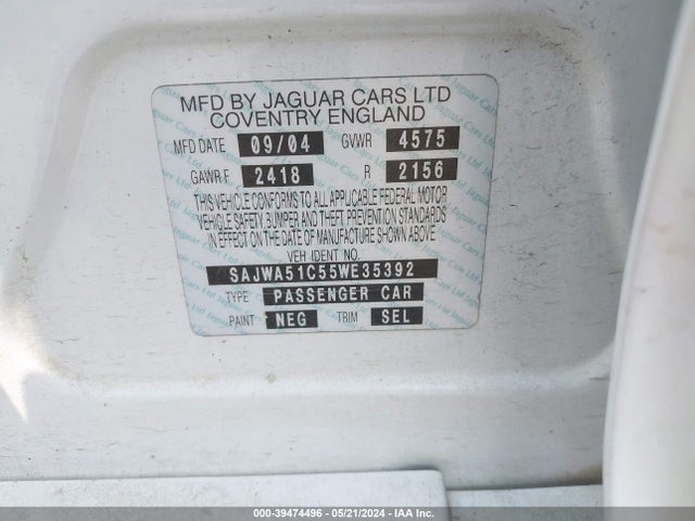 2005 JAGUAR X-TYPE SAJWA51C55WE35392 Photo 8