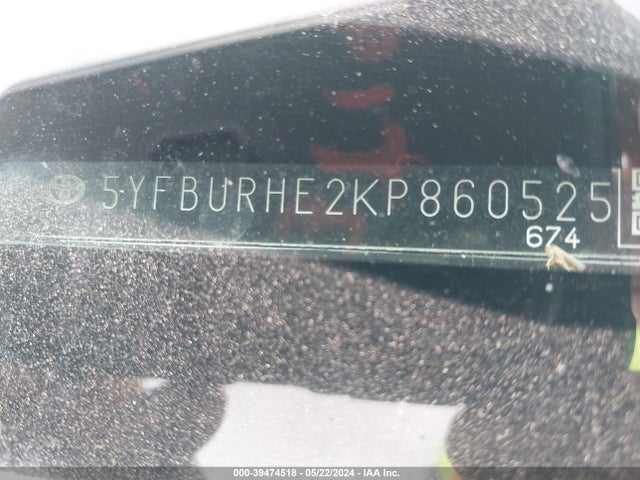 Toyota COROLLA LE 2019 5YFBURHE2KP860525 Image 9