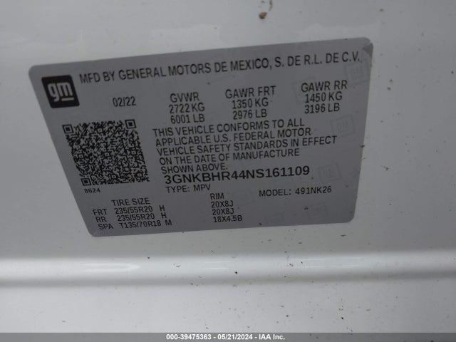 Chevrolet Blazer Awd 2lt 2022 3GNKBHR44NS161109 Image 9