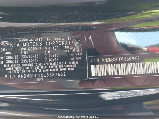 KNDMB5C1XL6587662 KIA SEDONA EX