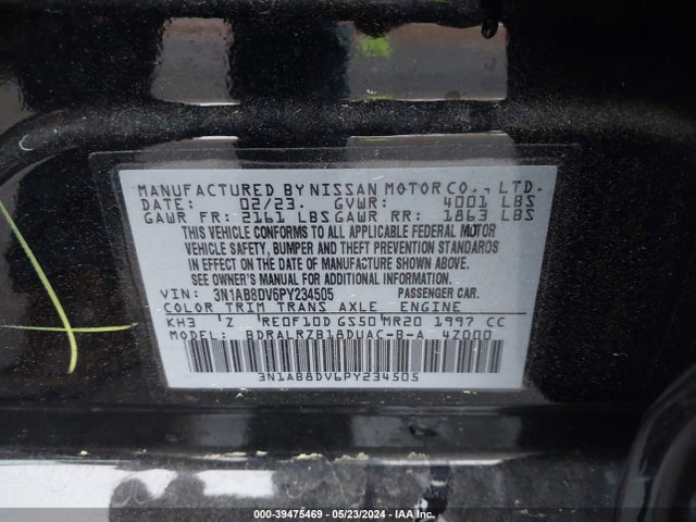 Nissan Sentra Sr Xtronic Cvt 2023 3N1AB8DV6PY234505 Image 9