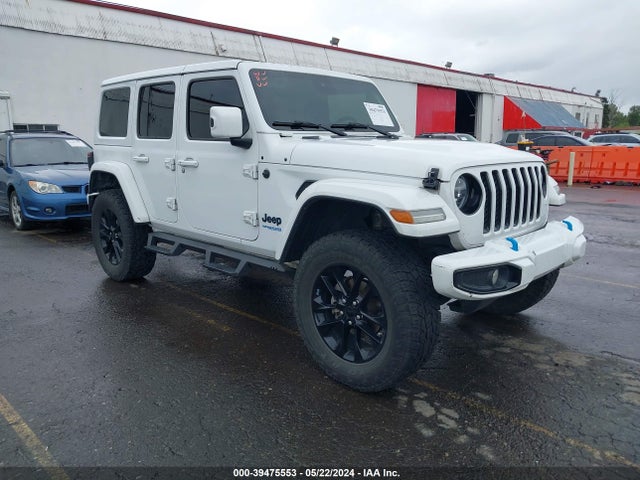 Продажа на аукционе авто 2021 Jeep Wrangler 4xe Unlimited High Altitude 4x4, vin: 1C4JJXP62MW643294, номер лота: 39475553