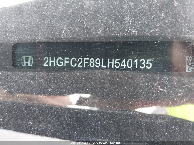 Honda Civic Sport 2020 2HGFC2F89LH540135 Image 9