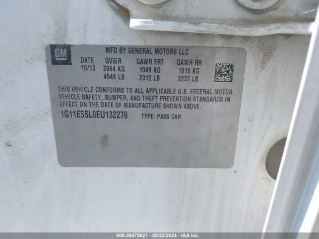 1G11E5SL8EU132278 Chevrolet MALIBU 2LT