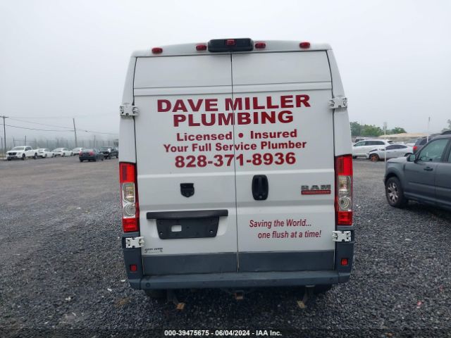 3C6TRVDG0JE105631 RAM Promaster 2500 High Roof 159 Wb