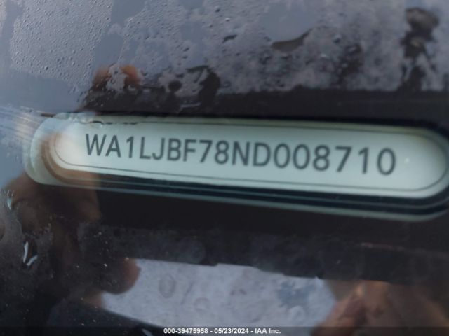 WA1LJBF78ND008710 Audi Q7 Premium Plus 45 Tfsi Quattro Tiptronic