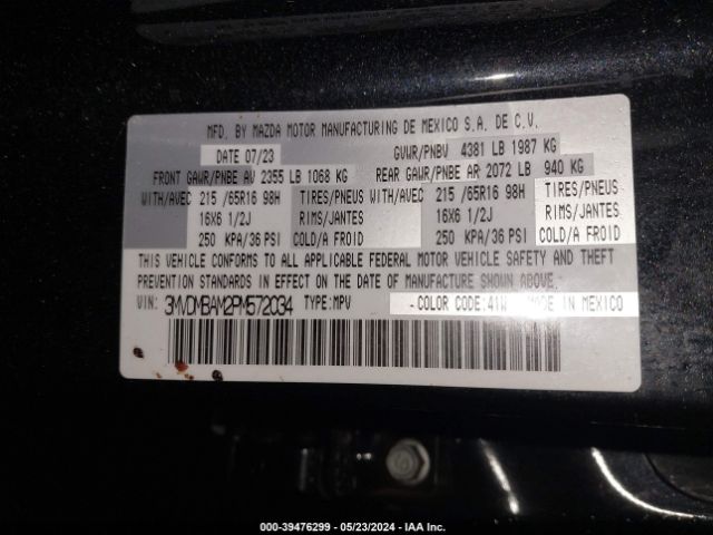3MVDMBAM2PM572034 Mazda Cx-30 2.5 S