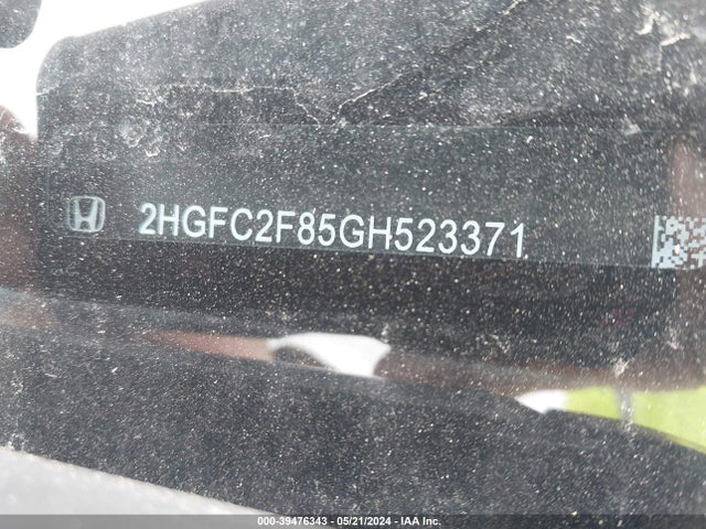 Honda CIVIC EX 2016 2HGFC2F85GH523371 Image 9
