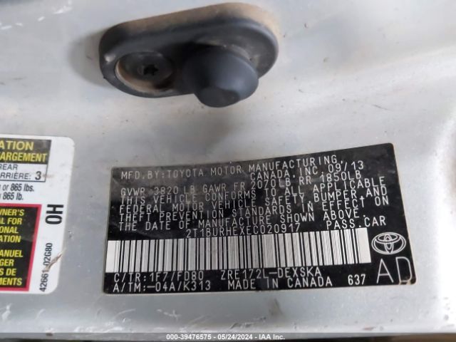 2T1BURHEXEC020917 Toyota Corolla S Plus