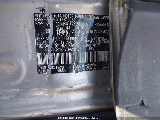 Toyota Rav4 Xle 2021 2T3P1RFV0MW201921 Image 9