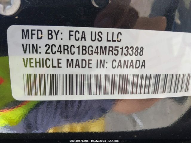2C4RC1BG4MR513388 Chrysler Pacifica Touring L