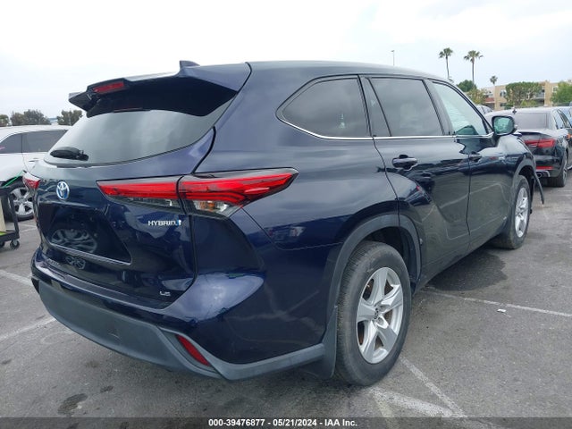 Toyota Highlander Hybrid Le 2021 5TDBBRCH9MS520886 Image 4