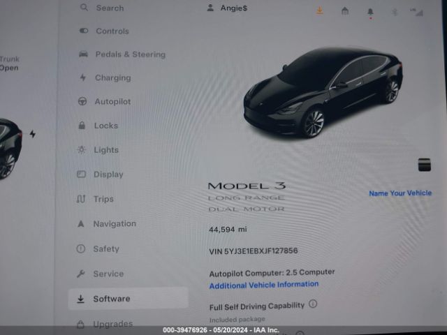 5YJ3E1EBXJF127856 Tesla Model 3 Long Range/performance