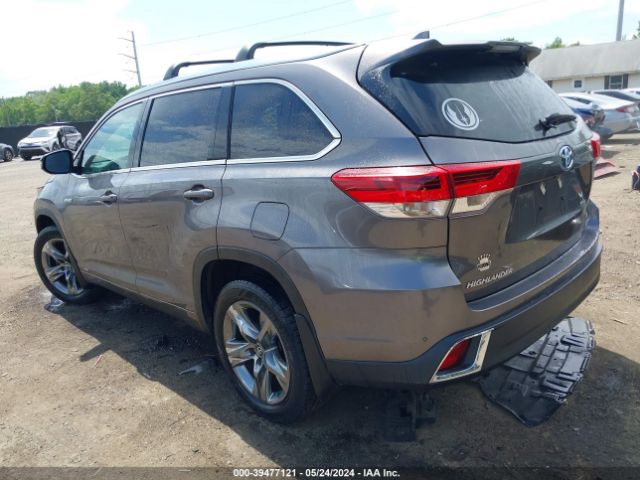 5TDDGRFH3JS052042 Toyota Highlander Hybrid Limited Platinum