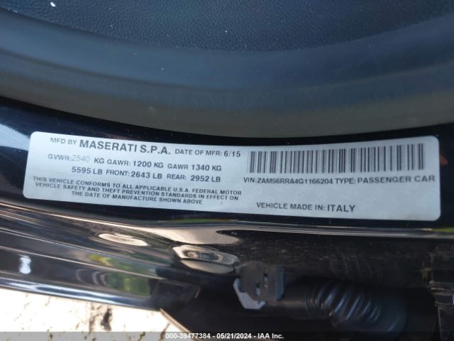 ZAM56RRA4G1166204 Maserati Quattroporte S Q4