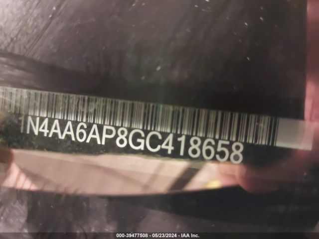 1N4AA6AP8GC418658 Nissan Maxima 3.5 Platinum/3.5 S/3.5 Sl/3.5 Sr/3.5 Sv