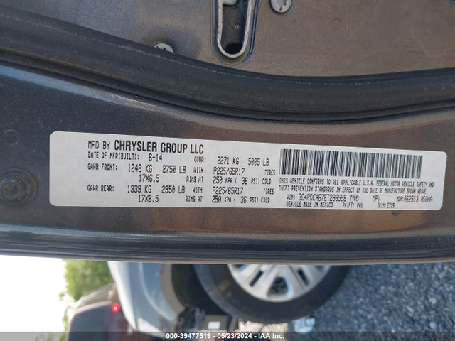 Dodge JOURNEY SE 2014 3C4PDCAB7ET296598 Image 9