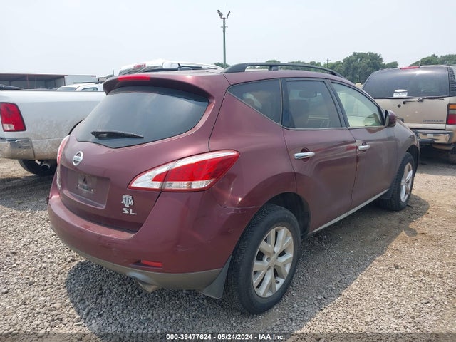 39477624 :رقم المزاد ، JN8AZ1MU2CW118912 vin ، 2012 Nissan Murano Sl مزاد بيع