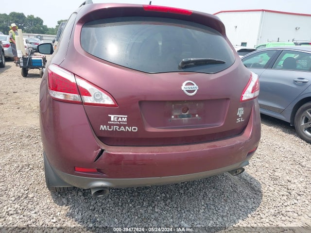 39477624 :رقم المزاد ، JN8AZ1MU2CW118912 vin ، 2012 Nissan Murano Sl مزاد بيع
