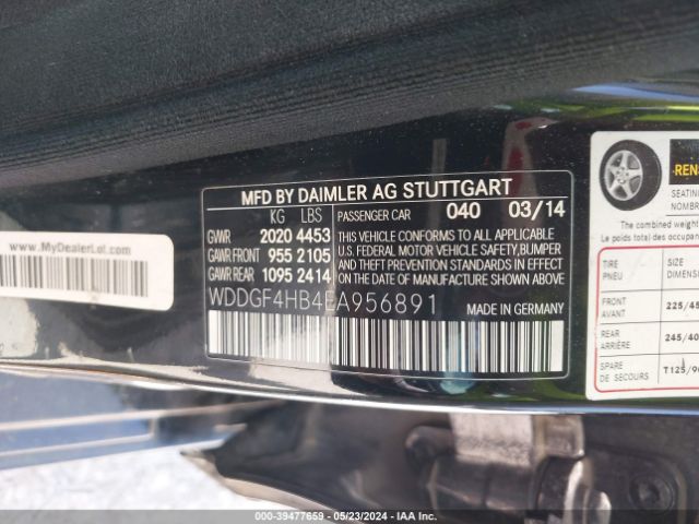 WDDGF4HB4EA956891 Mercedes-Benz C 250 Luxury/sport