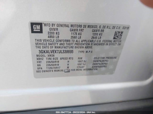 GMC Terrain Slt 2018 3GKALVEX7JL338695 Image 8