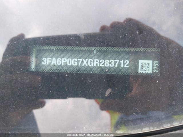 3FA6P0G7XGR283712 Ford FUSION S