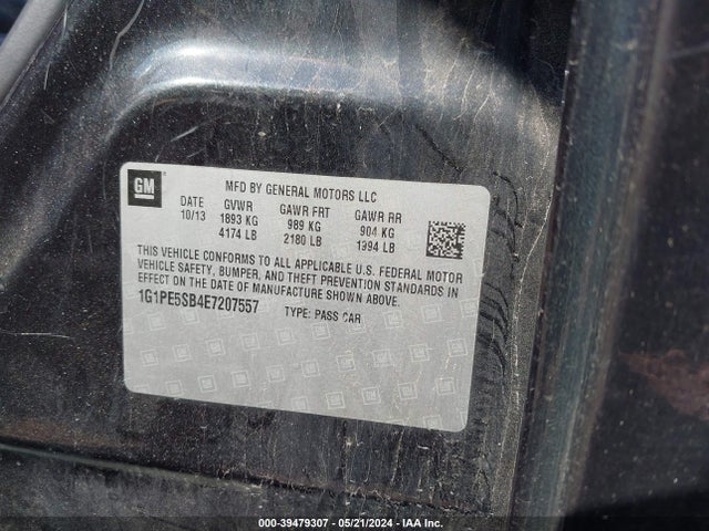 Chevrolet Cruze 2lt Auto 2014 1G1PE5SB4E7207557 Image 9
