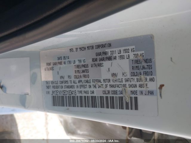 JM1DE1KY0E0183418 Mazda Mazda2 Sport