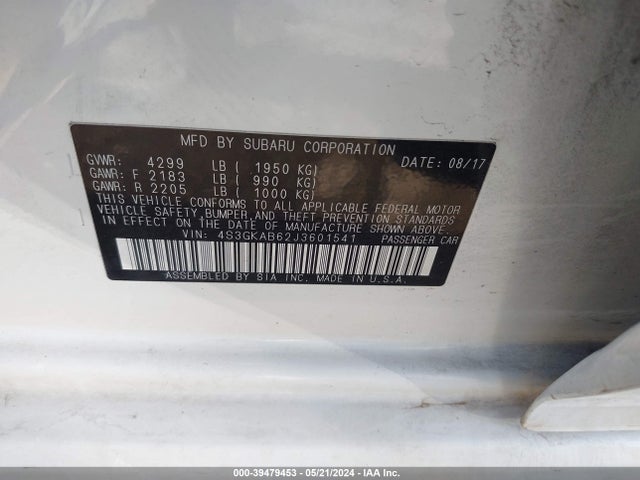 Subaru Impreza 2.0i Premium 2018 4S3GKAB62J3601541 Image 9