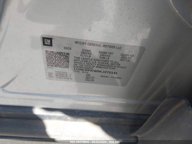 Chevrolet Traverse Ls 2019 1GNERFKW0KJ270141 Image 9