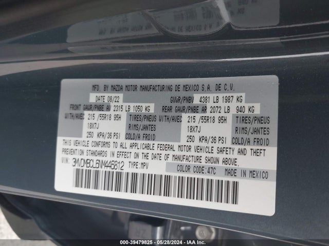 3MVDMBCL6NM446812 Mazda Cx-30 Carbon Edition