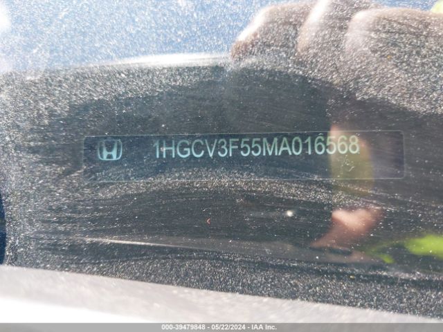 1HGCV3F55MA016568 Honda Accord Hybrid Ex-l