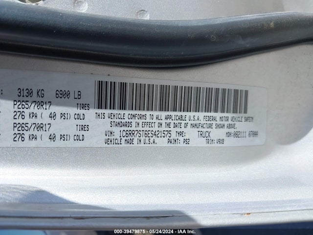 1C6RR7ST6ES421575 RAM 1500 Tradesman