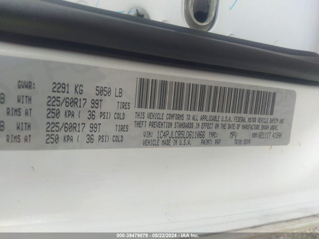 2020 JEEP CHEROKEE 1C4PJLCB5LD611066 Photo 8