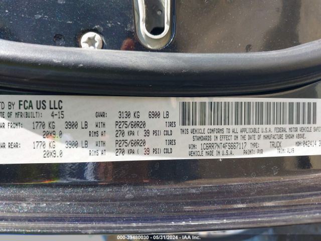 1C6RR7NT4FS667117 RAM 1500 Laramie