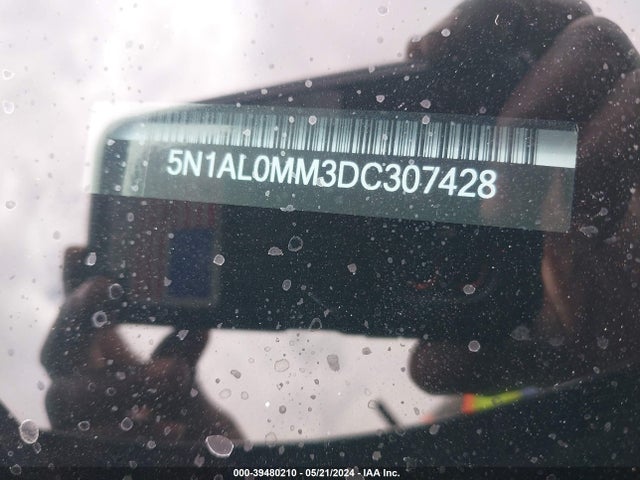2013 Infiniti Jx35 მანქანა იყიდება აუქციონზე, vin: 5N1AL0MM3DC307428, აუქციონის ნომერი: 39480210