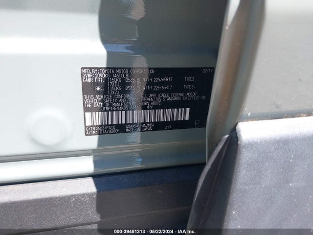 Toyota Rav4 Xle 2019 JTMP1RFV4KD516411 Image 9