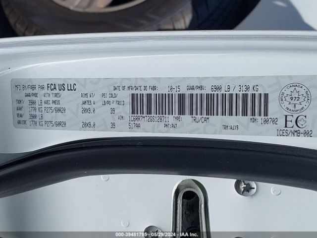 1C6RR7MT2GS128711 RAM 1500 Sport