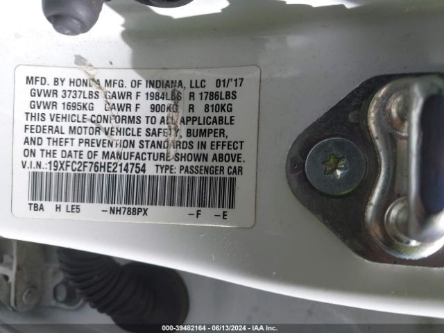 19XFC2F76HE214754 Honda CIVIC EX