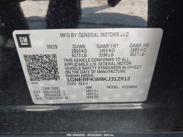 Chevrolet Traverse Ls 2019 1GNERFKW8KJ312913 Image 9
