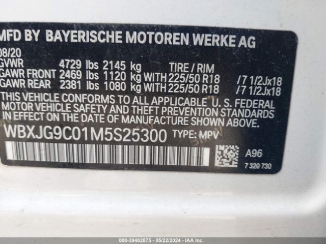 2021 BMW X1 WBXJG9C01M5S25300 Photo 8