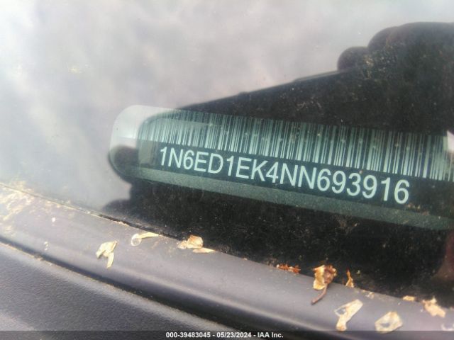 1N6ED1EK4NN693916 Nissan Frontier Sv 4x4